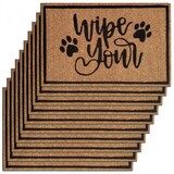 thumbnail of Kokosmatte 10er Set 60 x 40 cm Motiv Fußmatte Türvorleger Fußabtreter Schmutzfangmatte Haustür : Wipe Your