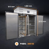 thumbnail of Armoire négative 1400 Litres 2 portes GN2/1 Inox