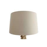 thumbnail of SalesFever Lampadaire bois flotté |Abat-jour lin|Structure bois flotté et tube métallique|Base bois d'hévéa|L30xP30xH150cm|noir–naturel–blanc