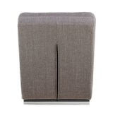 thumbnail of SalesFever Chaiselongue | mit Quersteppung | Bezug Strukturstoff | Metallfüße aus Chrom | B 60 x T 170 x H 82 cm | grau
