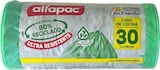 thumbnail of Antibakterielle Alfapac - Müllbeutel 30L 55x60cm mit Selbstverschluss, 10 Rollen x 15 Stück (80% Recycelt)