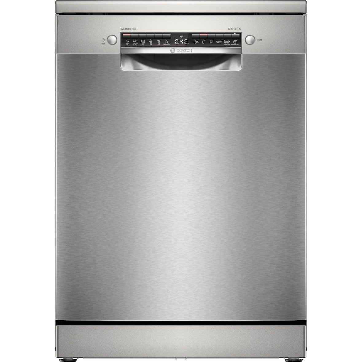 Bosch Elettrodomestici, Serie 4, Lavastoviglie da libera installazione, 60 cm, Acciaio SMS4HMI05E