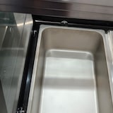 thumbnail of Skyrainbow SNACK-Line bain-marie toonbank 3xGN1/1, graniet Star Galaxy zwart,123x82x85,5 glazen bovenbouw helder glas zwarte rand,zonder schap,H=396mm