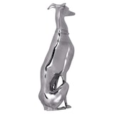 thumbnail of FineBuy Deko Design Dog aus Aluminium silbern Windhund Skulptur Hundestatue