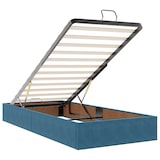 thumbnail of vidaXL Ottoman-Bett mit Matratzen Dunkelblau 80x200 cm Samt