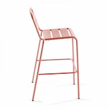 thumbnail of Set van bartafel en 2 hoge stoelen in metalen klei - Oviala