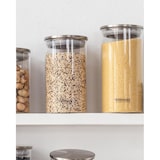 thumbnail of Wilmax Vorratsglas 760 ml mit Edelstahl Deckel Transparent WL-888513/A