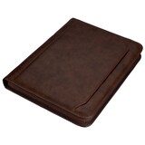 thumbnail of ALASSIO Conférencier Marron Massa imitation cuir. 34x27x4cm. Avec bloc/mécanisme 4 anneaux/calculatrice