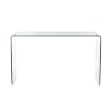 thumbnail of Oreste Luchetta consolle MESA in vetro curvato H.70 x L.125 x P.40 cm