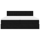 thumbnail of vidaXL Ottoman-Bett mit Matratzen & LEDs Schwarz 180x200 cm Samt