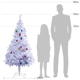 thumbnail of Árbol de Navidad Decoraciones Artificiales Incluidas 150/180 cm Verde y Blanco
