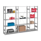 thumbnail of PROREGAL Profi-Lagerregal Stecksystem | Grundregal/Grundfeld | HxBxT 250x130x40cm | Fachlast 95kg | Verzinkt