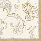 thumbnail of 240 Duni Tissue-Servietten 33 x 33 cm Golden Grace Cream 3-lagig