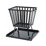 thumbnail of TAINO Vuurkorf vierkant met vonkenscherm voet garden outdoor staal zwart