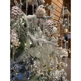 thumbnail of 12 Christbaumschmuck Zapfen Glas 10cm Glaszapfen Weihnachtsbaumschmuck Christbaumkugeln Weihnachtsbaumkugeln weiß / klar gefrostet