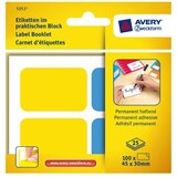thumbnail of Etiketten im Block 45x30mm Bunt Permanent 100x Stück