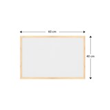 thumbnail of Allboards Weiß Pinnwand mit Holz Rahmen 60x40cm Korktafel Korkwand Pinnwand Kork Oberfläche