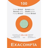 thumbnail of Exacompta 100er Packung Karteikarten kariert 105x148mm