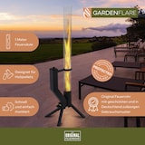 thumbnail of GARDENFLARE Feuerrohr – elegante Edelstahl Feuersäule und Pelletfackel - schwarz