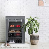 thumbnail of Relaxdays Schuhschrank Stoff, 5 Fächer, 15 Paar Schuhe, abnehmbarer Bezug, Schuhregal, HxBxT: 90 x 60 x 30 cm, anthrazit