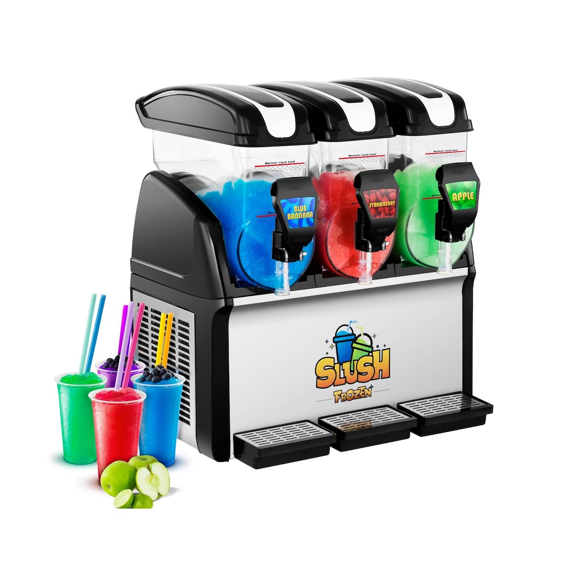 Royal Catering Slush-Maschine - 3 x 12 l -