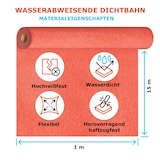 thumbnail of Abdichtbahn Dichtbahn Dichtband Dichtvlies Entkopplungsmatte Dusche Bad 1x15m