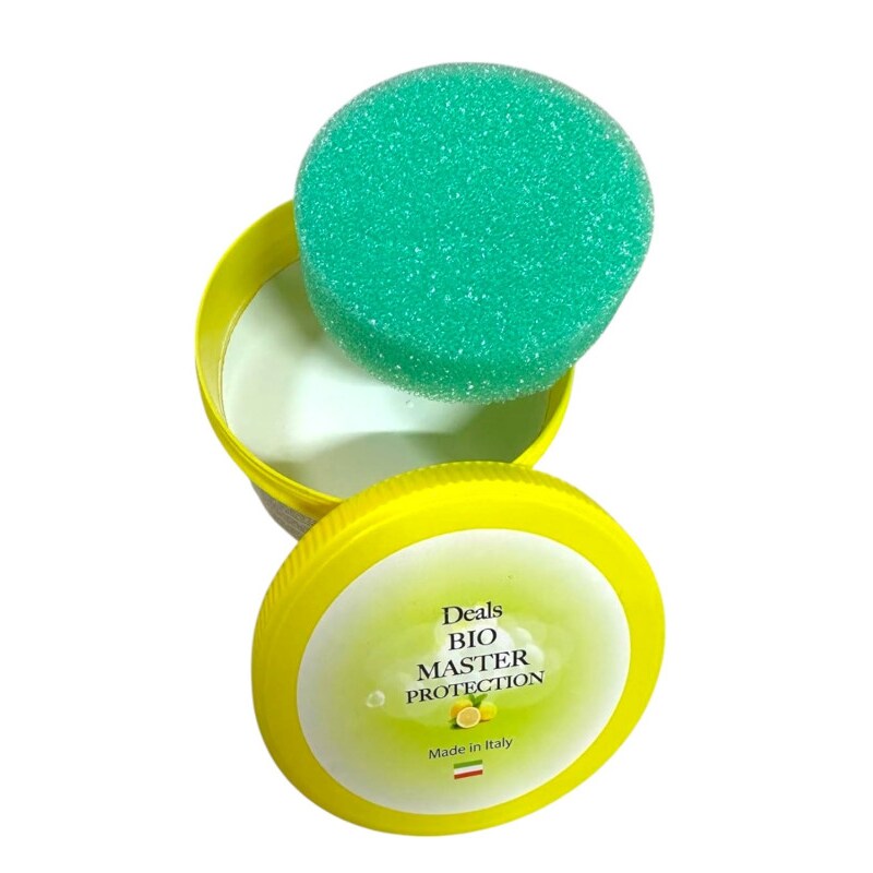 Bio Master 500 Gr con spugna Sgrassa, Pulisce, Lucida, ecobiologico detergente universale