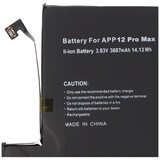 thumbnail of Akku passend für Apple iPhone 12 Pro Max, Li-Polymer, 3,83V, 3687mAh, 14,13Wh, built-in, ohne Werkzeug