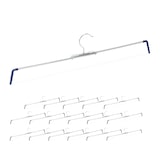 thumbnail of Relaxdays Hosenspannbügel, 18er Set, rutschhemmend, Hosen & Röcke, Spiral Hosenspanner, Breite 30-51,5 cm, silber/blau