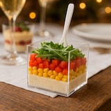 thumbnail of DOT Horeca Solutions - Coppetta Cube PS Trasparente 47×47 mm | 60 ml – 15 pz