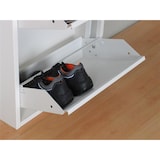 thumbnail of Pisa Schuhschrank mit 4 Klappen/ Türen in Metall weiss. Fertig montiert geliefert.