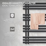 thumbnail of LuxeBath Elektrischer Badheizkörper Iron EM 600x1000mm Anthrazit mit Heizstab 300W Digital und Thermostat Handtuchheizkörper Handtuchwärmer