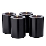 thumbnail of 4er-Set Dauerkerze Cornelius (Höhe 8 cm, Ø 6 cm) Schwarz, Teelichthalter hitzebeständig bis 90°