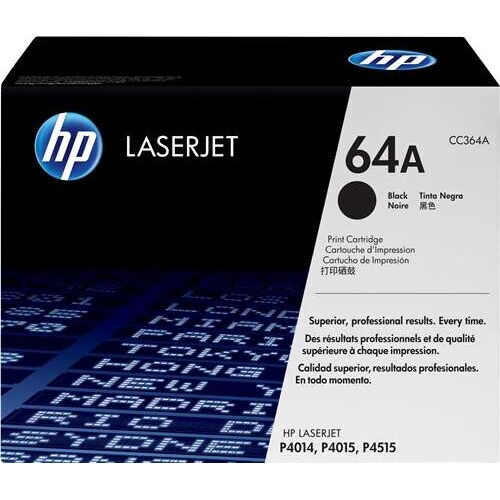 HP CC364A Cartouche de Toner Noir ORIGINALE - 64A