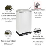 thumbnail of WENKO Treteimer Studio Easy-Close Weiß 30 L
