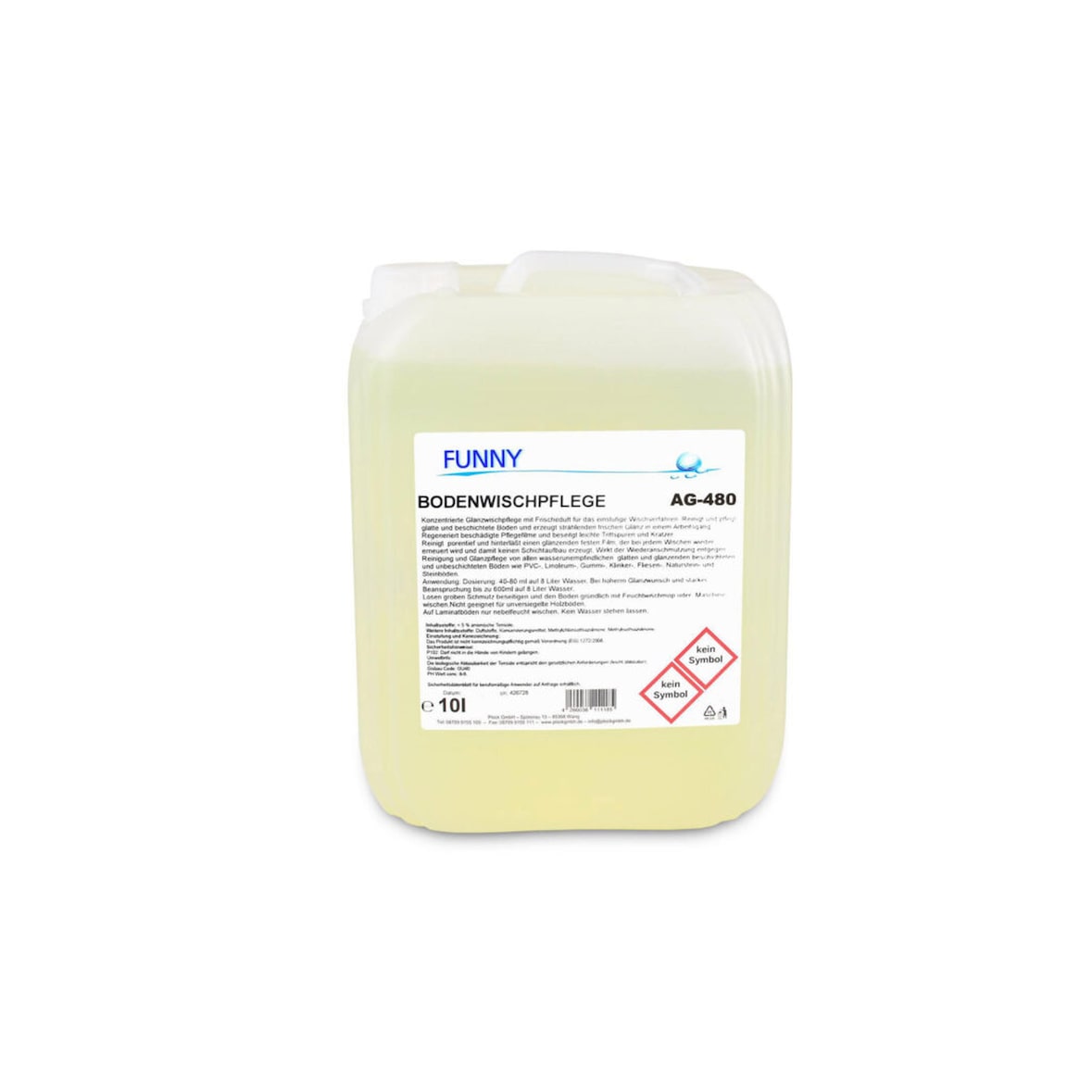 Bodenwischpflege Funny - 2 x 10 L Kanister - Bodenreiniger Konzentrat