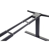 thumbnail of Gestell HWC-D40, variables Tischgestell für Schreibtisch, elektrisch höhenverstellbar Memory 29kg ~ schwarz