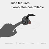 thumbnail of Ecouteurs Bluetooth Sport Étanches Sans Fil Stéréo Avec Basse Puissante Black YONIS