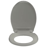 thumbnail of vidaXL Toilettensitz mit Absenkautomatik Quick-Release Grau Oval