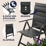 thumbnail of CASARIA® Gartenmöbel Set Gartentisch 6 Stühle Anthrazit