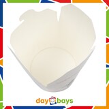 thumbnail of DayBays 1000 Stk. Asia Box 16 OZ 500 ml Papier+PE-beschichtet mit Druck Motiv "Thank You Enjoy" Rund Weiß