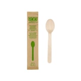 thumbnail of MONOUSO - Cucchiaio di Legno Usa e Getta Imbustato 16cm (25 Pezzi)