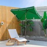thumbnail of Sombrilla de jardín de aluminio 2x1,3x2,5 m parasol de jardín rectangular con función de inclinación para terraza patio exterior verde