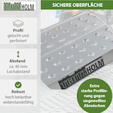 thumbnail of TRUTZHOLM 2 x Auffahrrampen 200 x 28 cm 540 kg Alu gelocht starr grau Verladerampen Motorradrampen