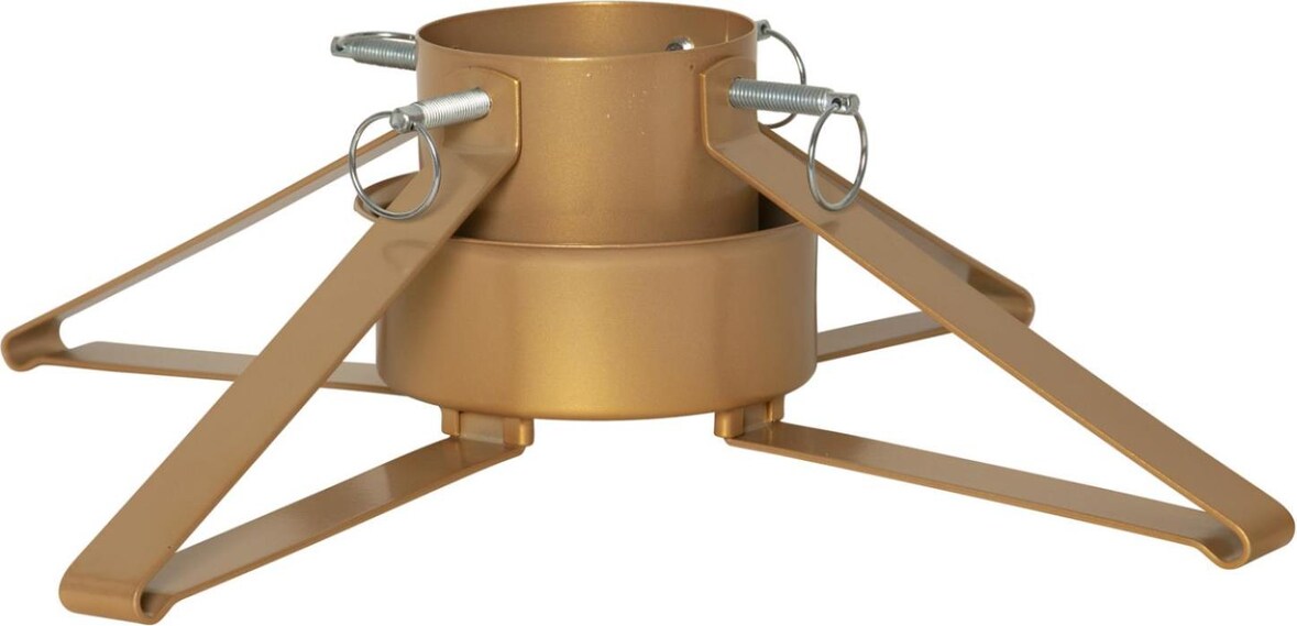 Christbaumständer Weihnachtsbaumständer Baumöhe bis 2,6m Wassertank 0,9l gold