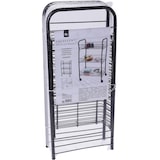 thumbnail of Küchenwagen Kücheninsel Servierwagen mit 3 Körben Schwarz 63x40x26cm