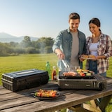 thumbnail of Barbecue à gaz Portable Réchaud Grill 1780W Butane Allumage Piezo + Mallette Camping ALPEN