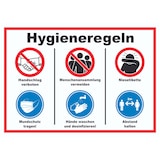 thumbnail of Hygieneregeln Symbol und Text Schild A4 (210x297mm)