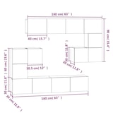 thumbnail of vidaXL TV-Wandschrank Sonoma-Eiche Holzwerkstoff