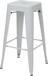 thumbnail of Barhocker | Sitzhöhe 77cm | Metall Industriedesign stapelbar | Weiß | Barstuhl Tresenhocker